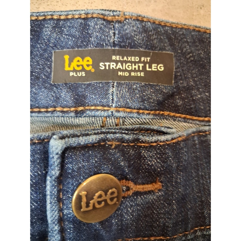 Lee Midrise Straight Leg Relaxed Fit Size 18 Western Cowgirl - Picture 6 of 10